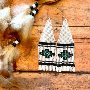 Western beaded earring
